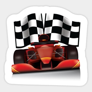 Race Car Sticker